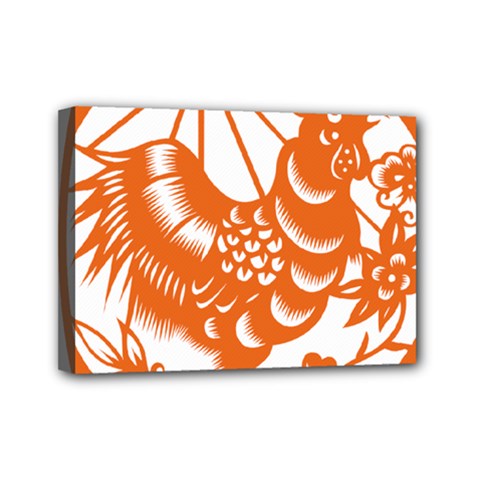 Chinese Zodiac Horoscope Zhen Icon Star Orangechicken Mini Canvas 7  x 5 