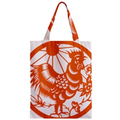 Chinese Zodiac Horoscope Zhen Icon Star Orangechicken Zipper Classic Tote Bag