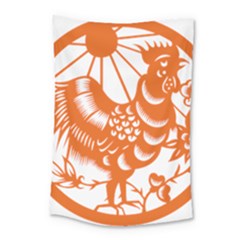 Chinese Zodiac Horoscope Zhen Icon Star Orangechicken Small Tapestry