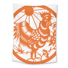 Chinese Zodiac Horoscope Zhen Icon Star Orangechicken Medium Tapestry