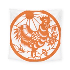 Chinese Zodiac Horoscope Zhen Icon Star Orangechicken Square Tapestry (small) by Mariart