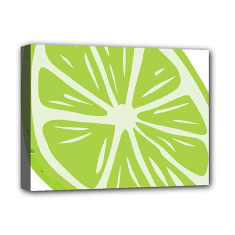 Gerald Lime Green Deluxe Canvas 16  x 12  