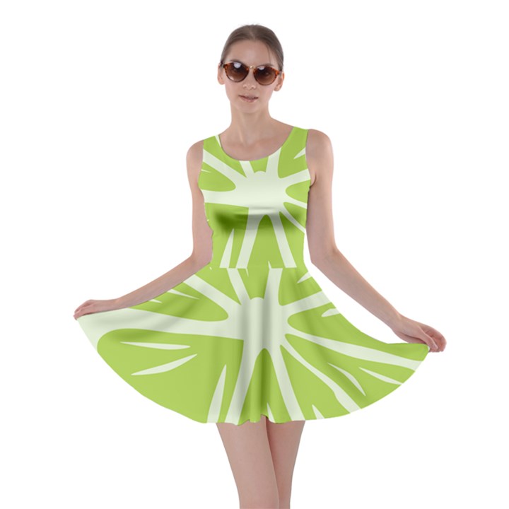 Gerald Lime Green Skater Dress