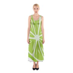 Gerald Lime Green Sleeveless Maxi Dress