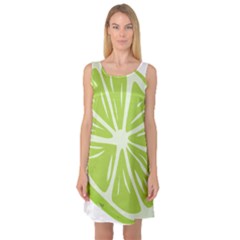 Gerald Lime Green Sleeveless Satin Nightdress