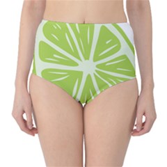 Gerald Lime Green High-Waist Bikini Bottoms