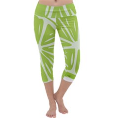 Gerald Lime Green Capri Yoga Leggings