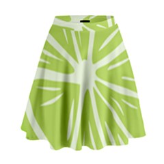 Gerald Lime Green High Waist Skirt