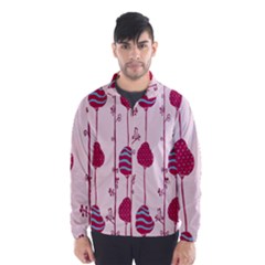 Flower Floral Mpink Frame Wind Breaker (men)