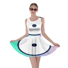 Illustrated Circle Round Polka Rainbow Skater Dress by Mariart