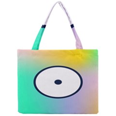 Illustrated Circle Round Polka Rainbow Mini Tote Bag