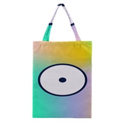 Illustrated Circle Round Polka Rainbow Classic Tote Bag
