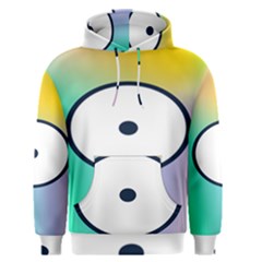 Illustrated Circle Round Polka Rainbow Men s Pullover Hoodie by Mariart