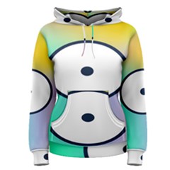 Illustrated Circle Round Polka Rainbow Women s Pullover Hoodie