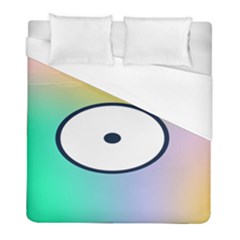 Illustrated Circle Round Polka Rainbow Duvet Cover (Full/ Double Size)
