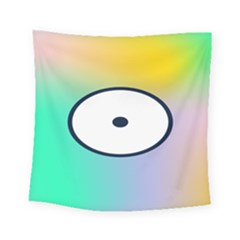 Illustrated Circle Round Polka Rainbow Square Tapestry (Small)