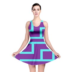 Illustrated Position Purple Blue Star Zodiac Reversible Skater Dress by Mariart