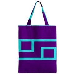 Illustrated Position Purple Blue Star Zodiac Zipper Classic Tote Bag by Mariart
