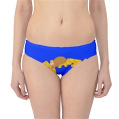 Illustrated 69 Blue Yellow Star Zodiac Hipster Bikini Bottoms by Mariart