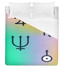 Illustrated Zodiac Star Duvet Cover (queen Size)