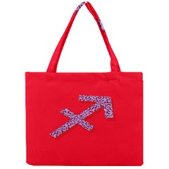 Illustrated Zodiac Star Red Purple Mini Tote Bag by Mariart