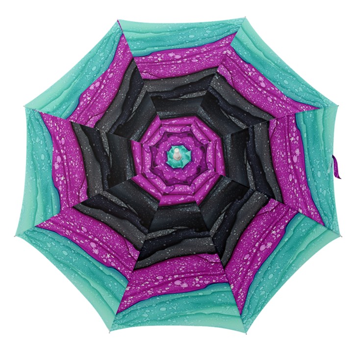 Green Pink Purple Black Stone Straight Umbrellas