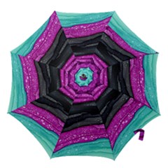 Green Pink Purple Black Stone Hook Handle Umbrellas (large)