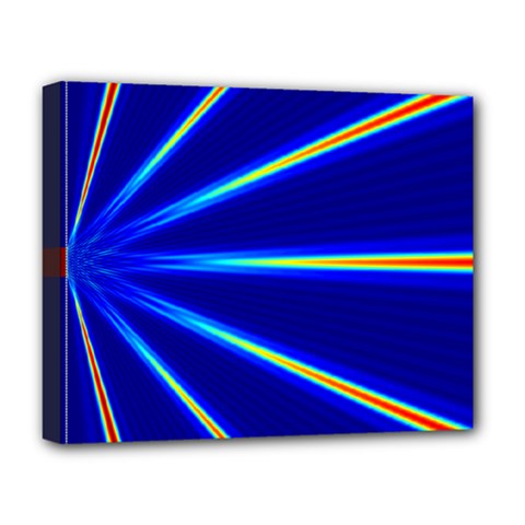 Light Neon Blue Deluxe Canvas 20  X 16  