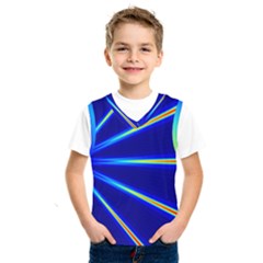 Light Neon Blue Kids  Sportswear by Mariart