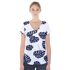 Leaf Summer Tech Short Sleeve Front Detail Top