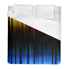 Light Orange Blue Duvet Cover (full/ Double Size) by Mariart