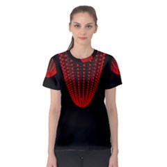 Normal Field Of An Elliptic Paraboloid Red Women s Sport Mesh Tee