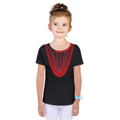 Normal Field Of An Elliptic Paraboloid Red Kids  One Piece Tee