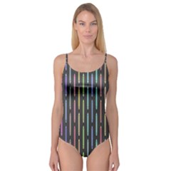 Pencil Stationery Rainbow Vertical Color Camisole Leotard 