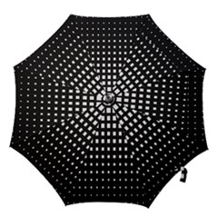 Plaid White Black Hook Handle Umbrellas (medium)