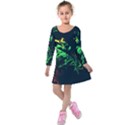 Colors Kids  Long Sleeve Velvet Dress View1