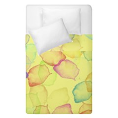 Watercolors On A Yellow Background                 Duvet Cover (single Size) by LalyLauraFLM