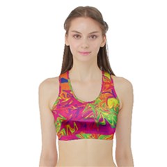 Colors Sports Bra with Border