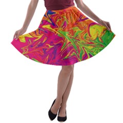 Colors A-line Skater Skirt