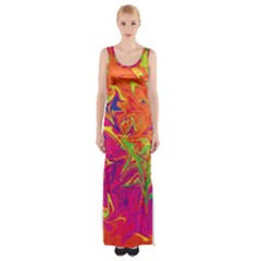 Colors Maxi Thigh Split Dress