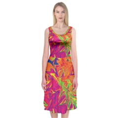 Colors Midi Sleeveless Dress
