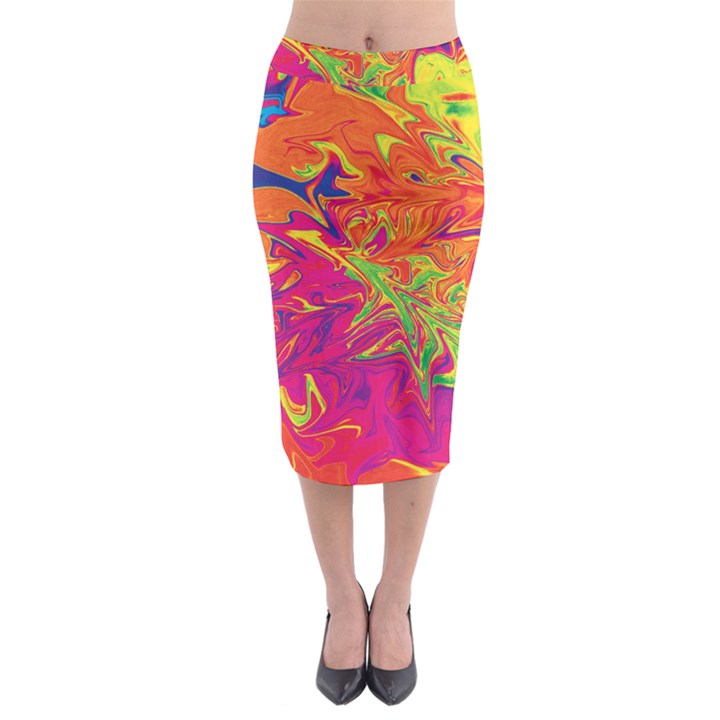 Colors Midi Pencil Skirt