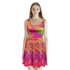 Colors Split Back Mini Dress 