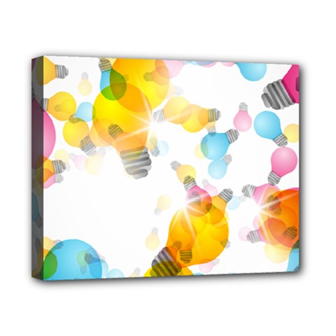 Lamp Color Rainbow Light Canvas 10  X 8  by Mariart