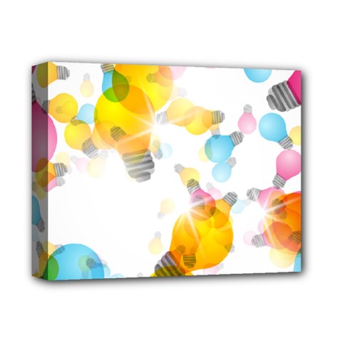 Lamp Color Rainbow Light Deluxe Canvas 14  X 11  by Mariart