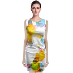 Lamp Color Rainbow Light Classic Sleeveless Midi Dress by Mariart