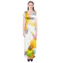 Lamp Color Rainbow Light Short Sleeve Maxi Dress View1