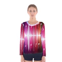 Music Data Science Line Women s Long Sleeve Tee