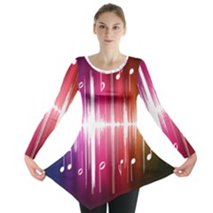 Music Data Science Line Long Sleeve Tunic  by Mariart