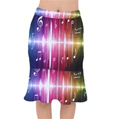 Music Data Science Line Mermaid Skirt